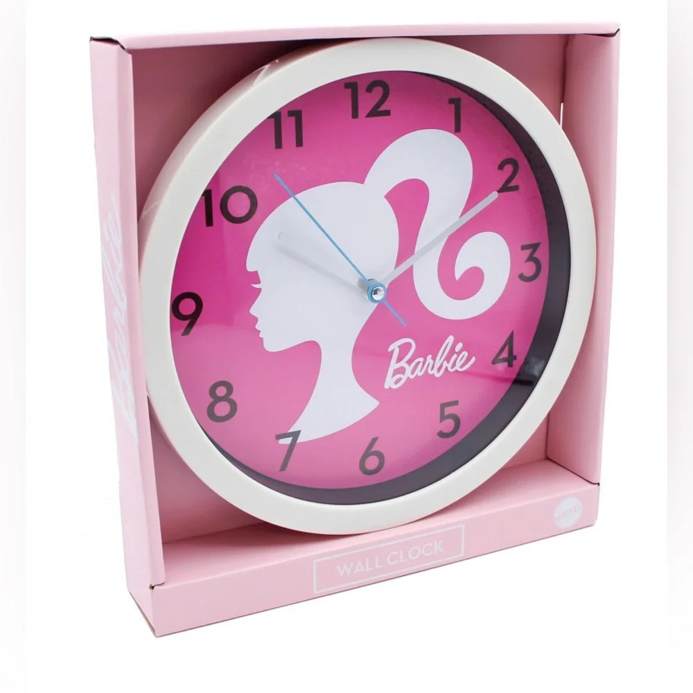Barbie Silhouette Logo 10 Wall Clock